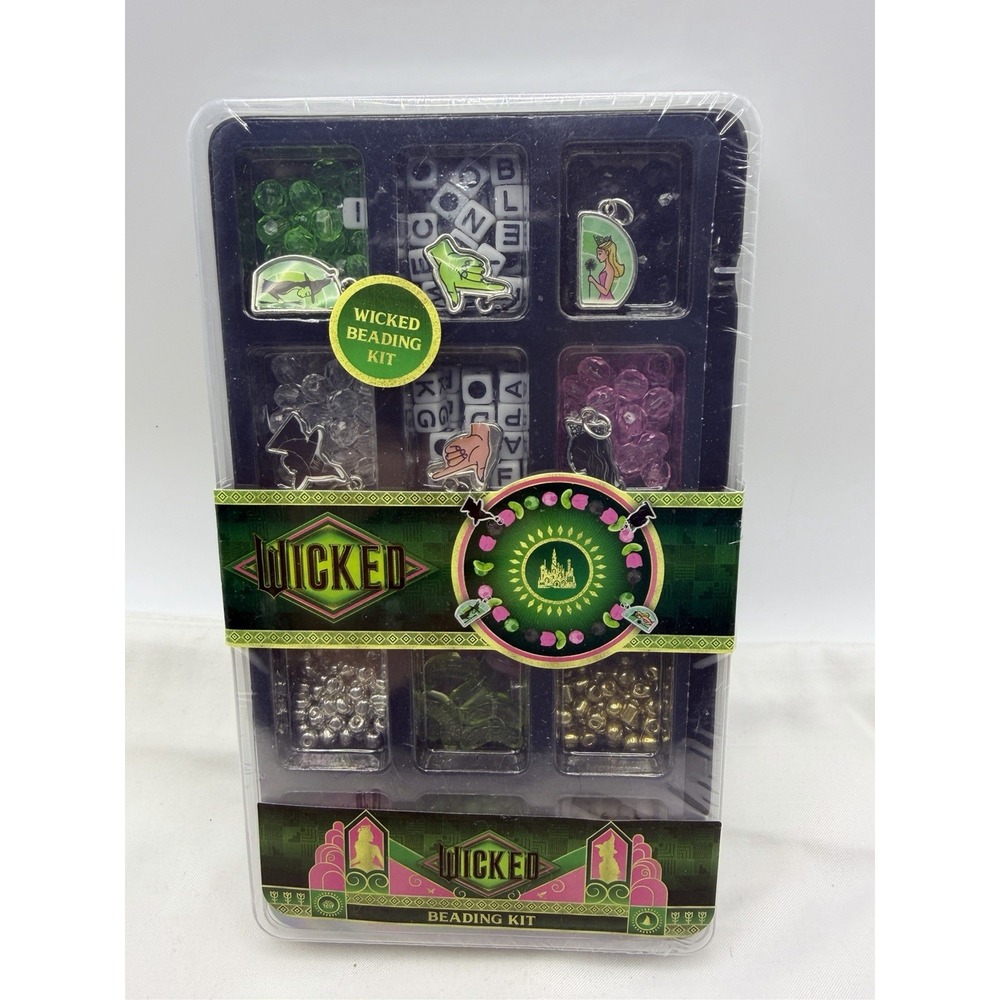 Wicked Beading Kit Alphabet Beads Charms Jewelry Craft Set New